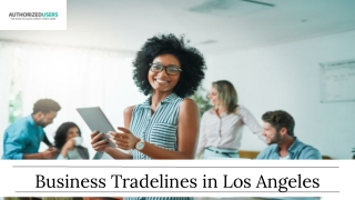 Business Tradelines in Los Angeles