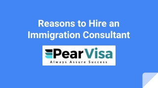 Reasons to Hire an Immigration Consultant