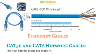 Ethernet Cable - CAT5E and CAT6 Network Cables