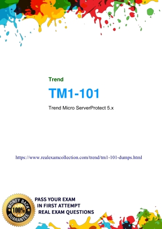 Trend TM1-101 Dumps PDF Collection