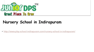 Nursery School in Indirapuram