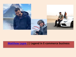 Ecom warrior academy owner || Matthew Lepre