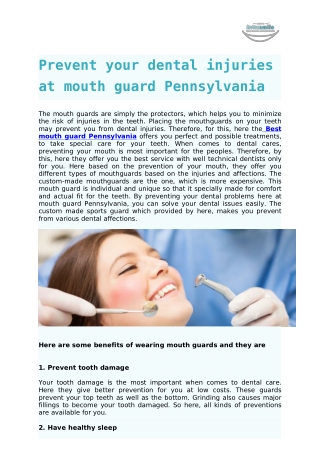 Get Your Professional Dentist Pennsylvania