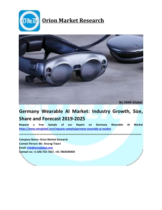 Germany Wearable AI Market Size, Share and Forecast to 2025