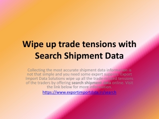 Search Import Export Data