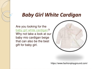 Baby Girl White Cardigan