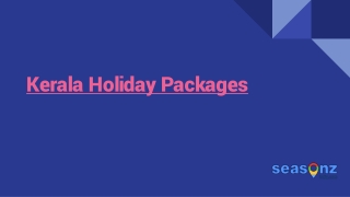 Kerala Holiday Packages