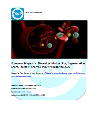 European Diagnostic Biomarker Market Size, Share, Trends & Forecast 2019-2025