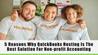 5 Reasons Why QuickBooks Hosting Is The Best Solution For Non-profit Accounting