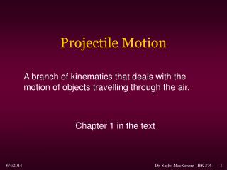 Projectile Motion