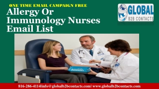 Allergy Or Immunology Nurses Email List