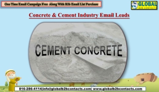 Concrete & Cement Industry Email Leads