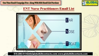 ENT Nurse Practitioners Email List