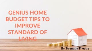 Genius Home Budget Tips to Improve Standard of Living