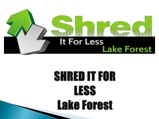 Shred Paper Service