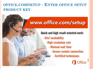 office.com/setup - Enter office setup product key