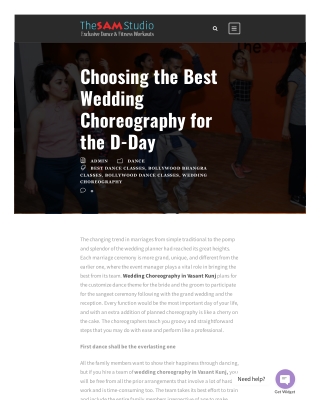 Choosing the Best Wedding Choreography for the D-Day