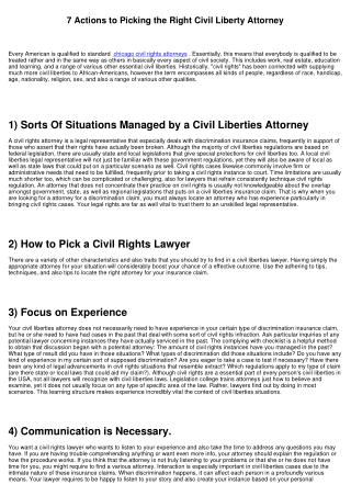 7 Steps to Choosing the Right Civil Rights Legal Representative