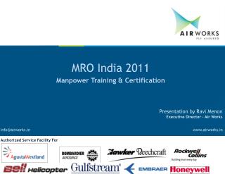 MRO India 2011 Manpower Training &amp; Certification