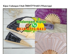 Kipas Undangan Ultah 081807716413[wa]