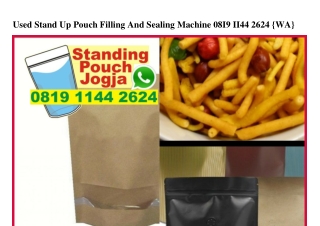 Used Stand Up Pouch Filling And Sealing Machine Ö819 1144 2624[wa]