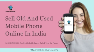 Sell Old And Used Mobile Phone Online In India