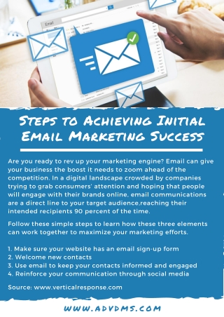 Steps to Achieving Initial Email Marketing Success