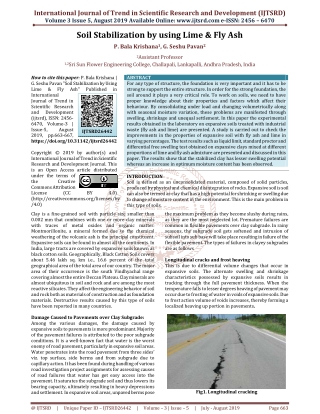 Soil Stabilization by Using Lime and Fly Ash