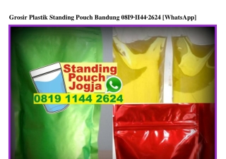 Grosir Plastik Standing Pouch Bandung Ö819•1144•2624[wa]