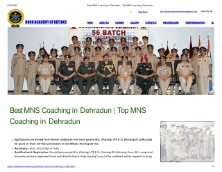 MNS Coaching in Dehradun