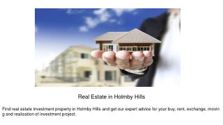 Real Estate in Holmby Hills