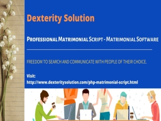 Matrimonial Script - Matrimonial Software – Dexterity Solution