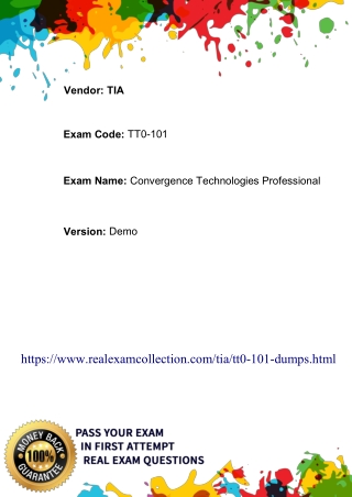2020 Download Updated TIA TT0-101 Dumps - TT0-101 Exam Study Material