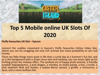 Top 5 Mobile online UK Slots Of 2020