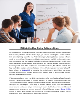 ITQlick: Credible Online Software Finder