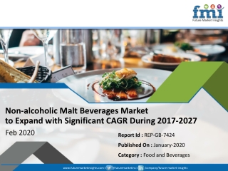 Non-alcoholic Malt Beverages Market Growing at 4% CAGR to 2028 Scrutinized in New Research 2018 - 2028