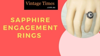 Sapphire Engagement Rings - Shop Now At VintageTimes