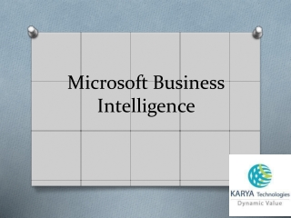 Microsoft Business Intelligence