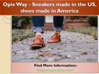 Shoes made in the US