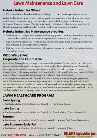 Commercial Lawn Services Bergen County