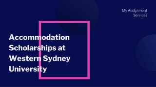 Accommodation Scholarships at Western Sydney University