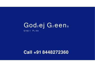 Godrej Greens Undri, Pune