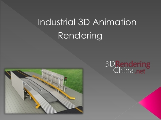 Industrial 3D Animation Rendering China