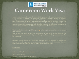 Cameroon Work Visa