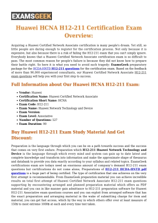 H12-211 Huawei Certified Network Associate Exam Dumps