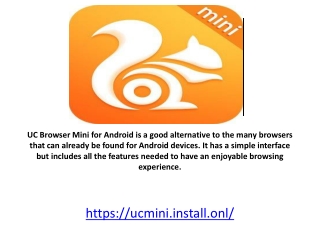 UC Mini Browser for Android Phone