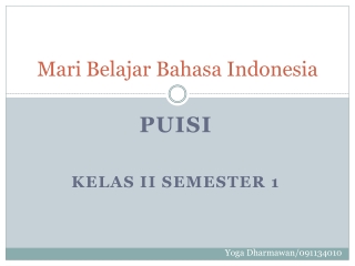 media pembelajaran bahasa indonesia kelas II semester 1