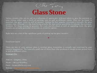 Glass Stone