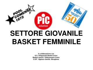 SETTORE GIOVANILE BASKET FEMMINILE