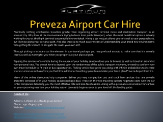 Preveza Airport Car Hire